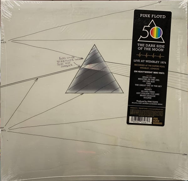 Pink Floyd The Dark Side Of The Moon (Live At Wembley 1974) Pink Floyd Records, Pink Floyd Records LP, Album, 180 Mint (M) Mint (M)