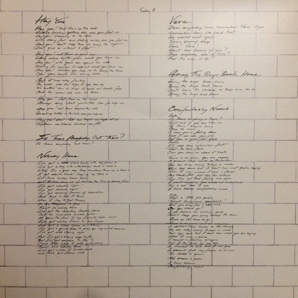 Pink Floyd The Wall Pink Floyd Records, Pink Floyd Records 2xLP, Album, RE, RM, Gat Mint (M) Mint (M)