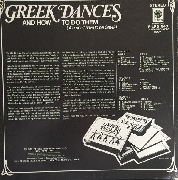 Greek Dances | Excellent (EX) Very Good Plus (VG+)