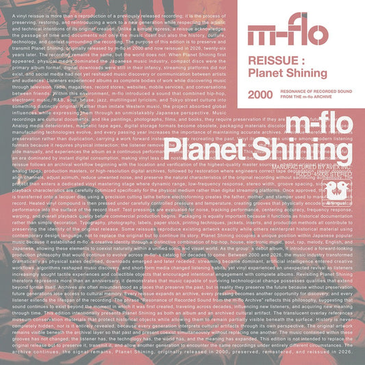 m-flo - (PRESALE 11/6/26) Planet Shining (VINYL 2xLP) | NEW - POP/J-POP *NEW*