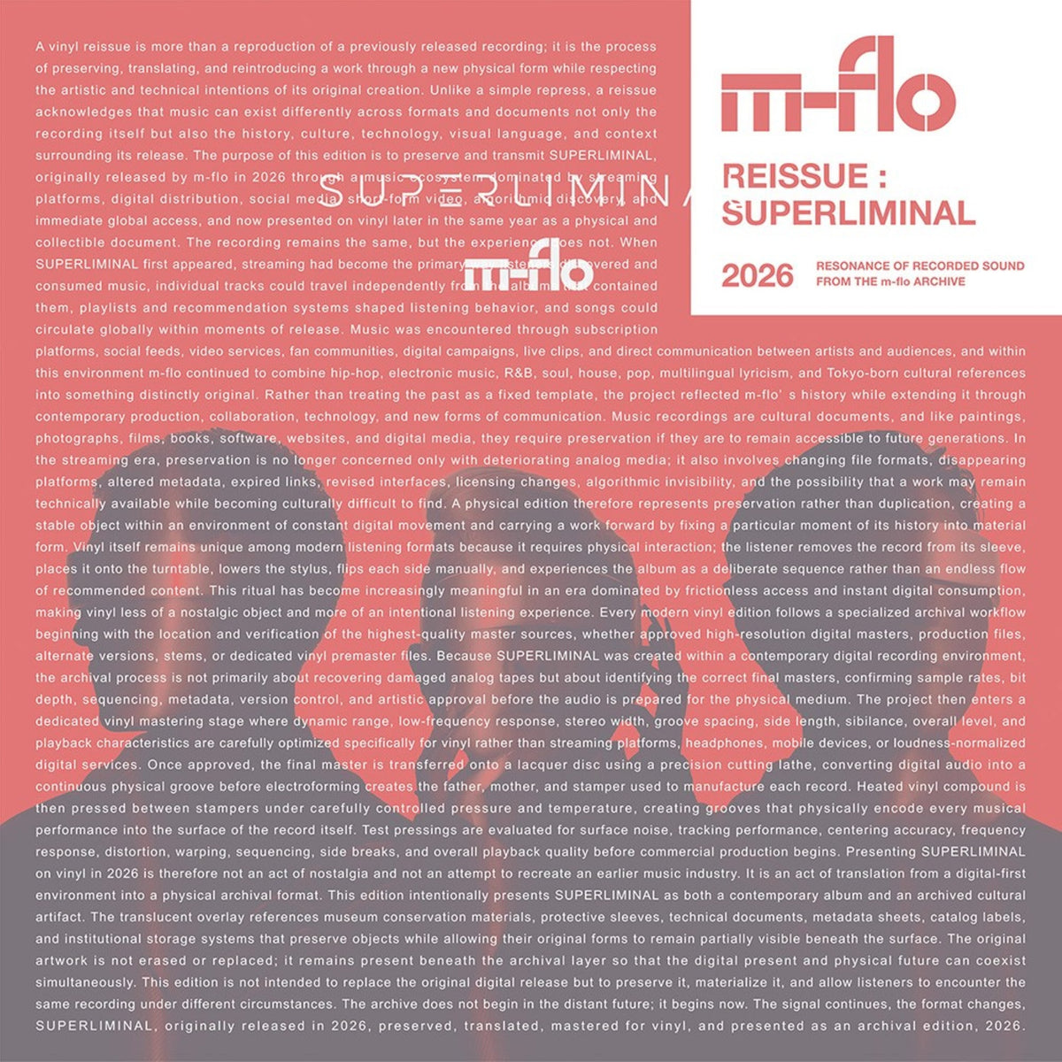 m-flo - (PRESALE 11/6/26) SUPERLIMINAL (VINYL 2xLP) | NEW - POP/J-POP *NEW*