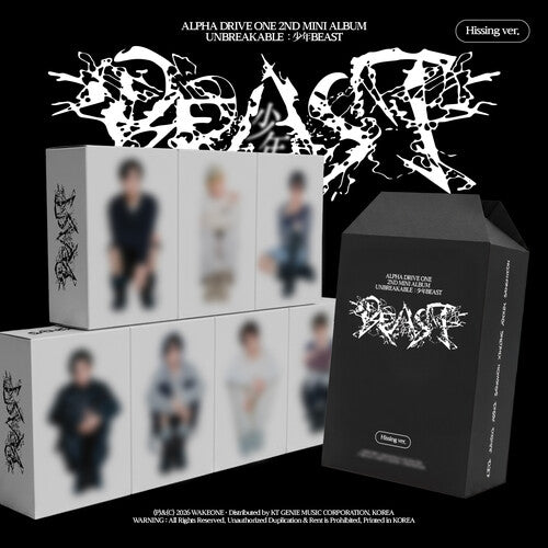 Alpha Drive One - (PRESALE 10/2/26) Alpha Drive One 2nd Mini Album 'Unbreakable Beast' - Hissing (STICKER CD) | NEW - POP/K-POP *NEW*