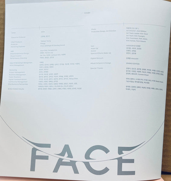 Face (VINYL) | Mint (M) Near Mint (NM) - POP/K-POP *SEALED*