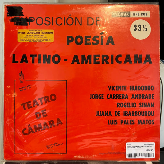Poesia Latino-Americana | Excellent (EX) Excellent (EX) - WORLD/LATIN / USED *EXCELLENT+*