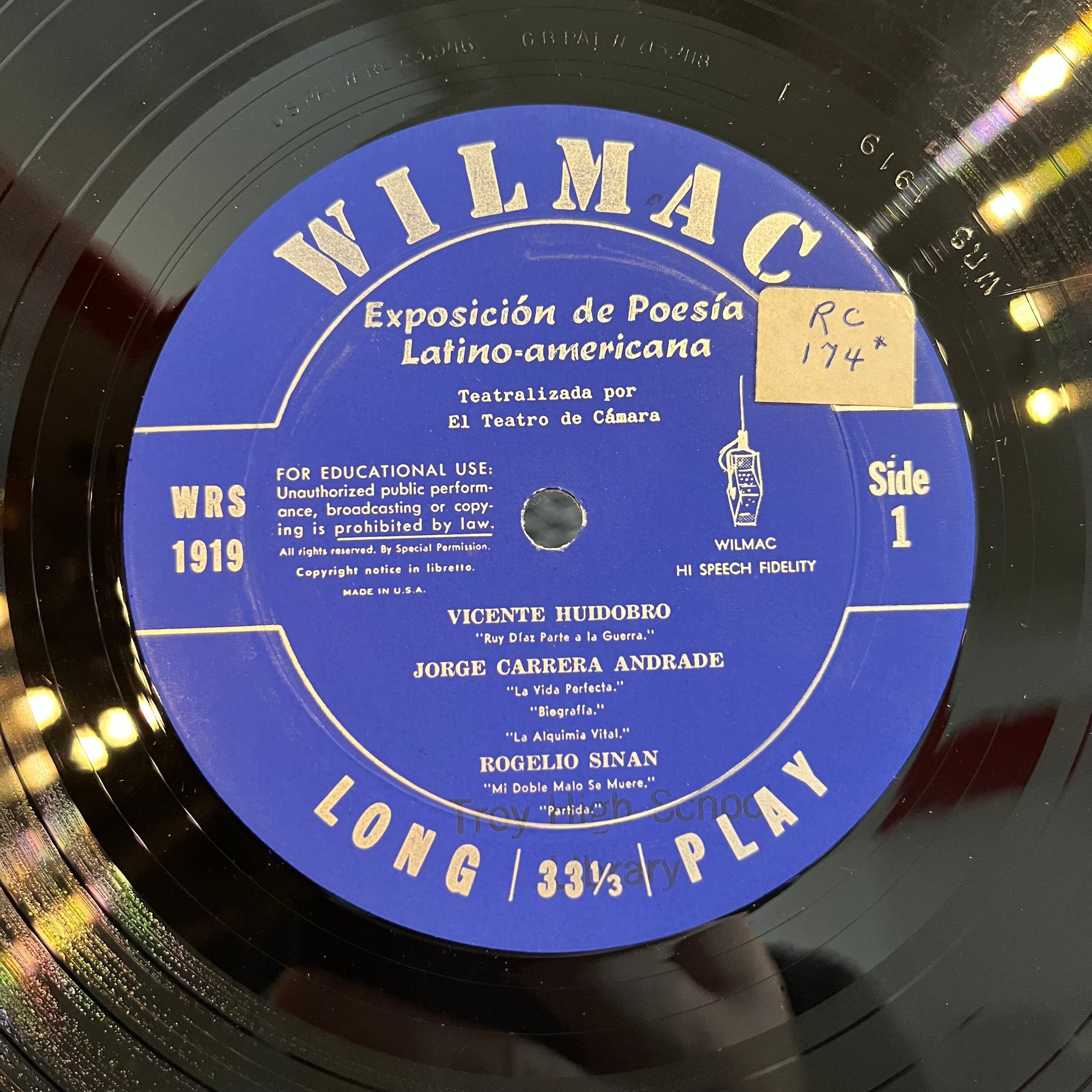 Poesia Latino-Americana | Excellent (EX) Excellent (EX) - WORLD/LATIN / USED *EXCELLENT+*