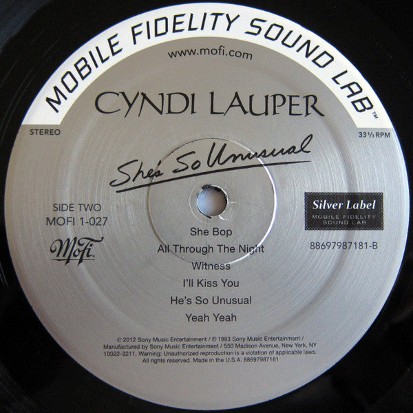 She's So Unusual (MFSL VINYL)(MINOR DING) | Mint (M) Excellent+ (EX+) - POP *SEALED*
