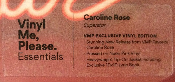 Superstar (COLOR VINYL - VMP) | Mint (M) Mint (M) - POP *NEW/COLOR*