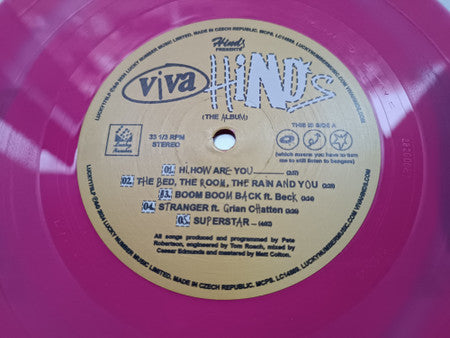 Viva Hinds (PINK IN TRANSPARENT VINYL) | Mint (M) Mint (M) - POP *NEW/COLOR*