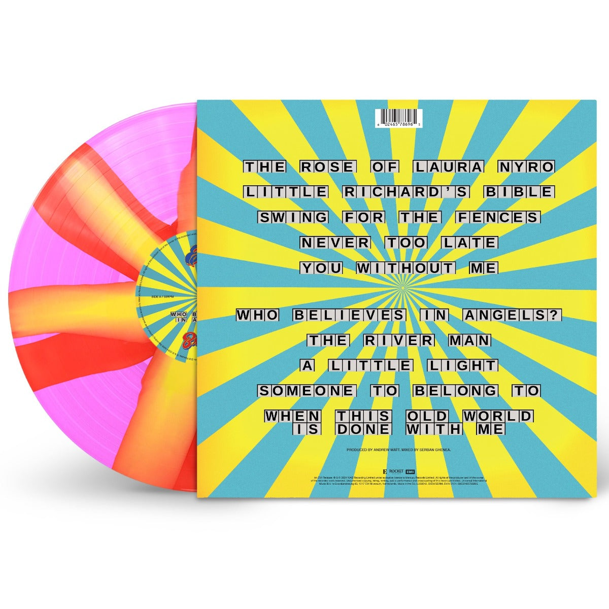 Who Believes In Angels? (PRE-ORDER 4/4/25)(Indie Exclusive, Limited Edition, Pink & Orange Spiral Colored Vinyl) | Mint (M) Mint (M) - POP *NEW/COLOR*