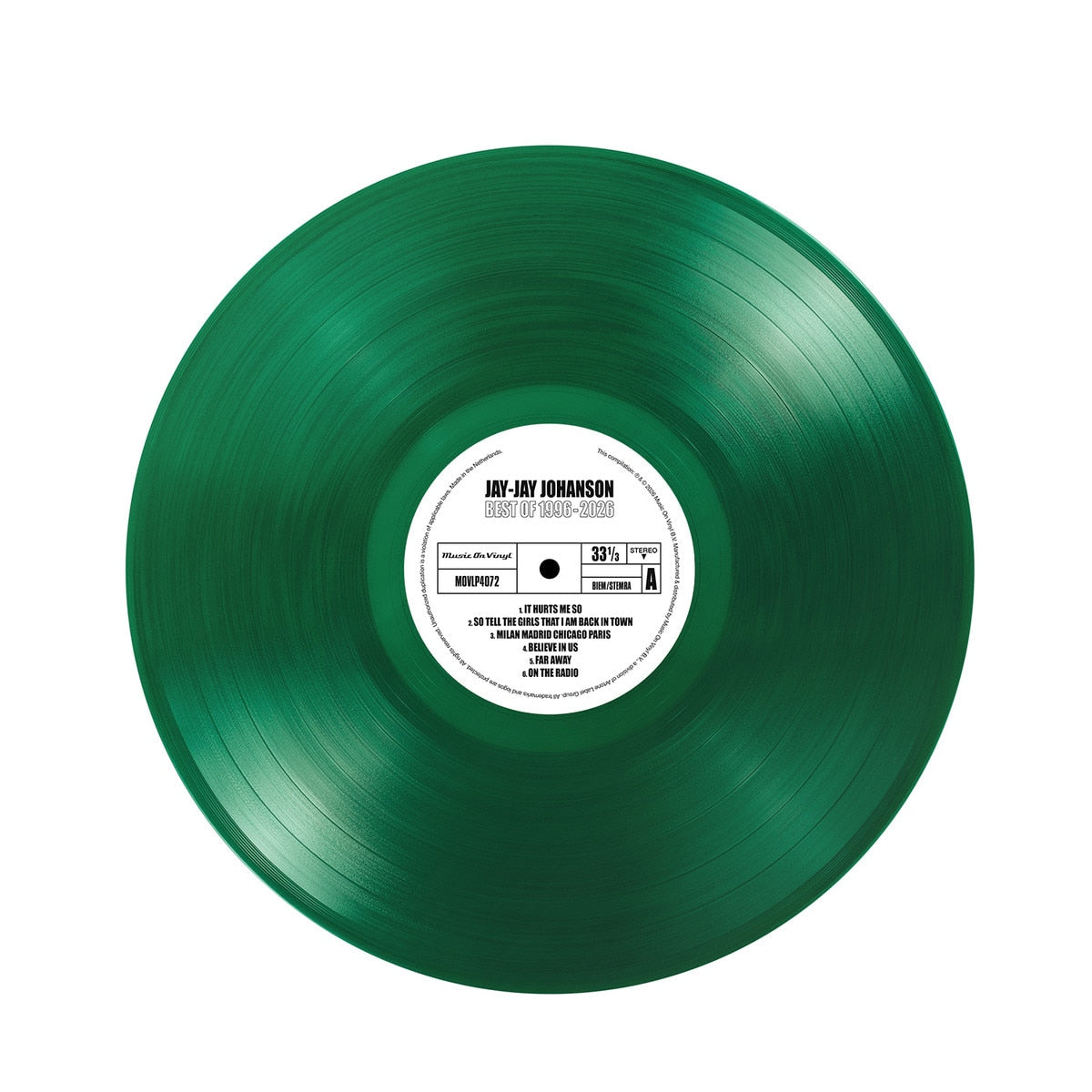 Jay-Jay Johanson - (PRESALE 10/9/26) Best Of 1996-2026 (MOV TRANSLUCENT GREEN VINYL LP) | NEW - POP *NEW/COLOR*