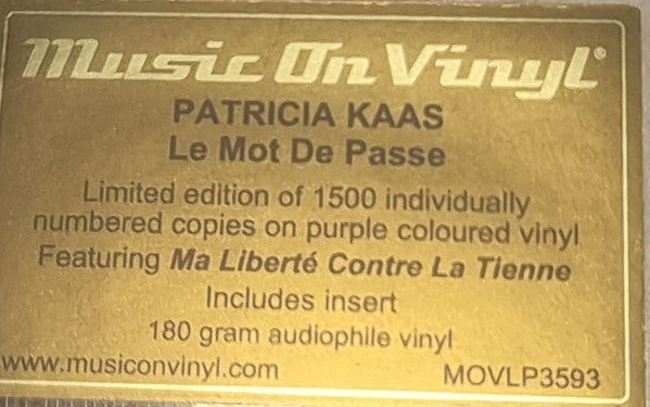 Le Mot De Passe (MOV PURPLE VINYL) | Mint (M) Mint (M) - POP *NEW/COLOR*