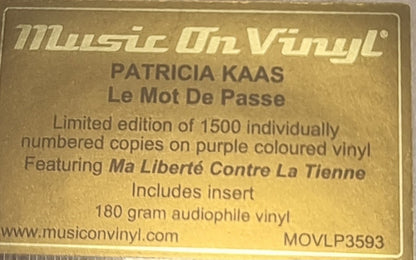Le Mot De Passe (MOV PURPLE VINYL) | Mint (M) Mint (M) - POP *NEW/COLOR*