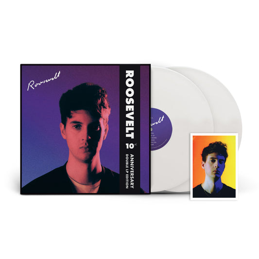 Roosevelt - (PRESALE 8/21/26) Roosevelt (10th Ann)(GATEFOLD OBISTRIP SIGNED POSTCARD WHITE VINYL 2xLP CITY SLANG LP-SLANG-50619X 2026) | Mint (M) Mint (M) - POP *NEW/COLOR*