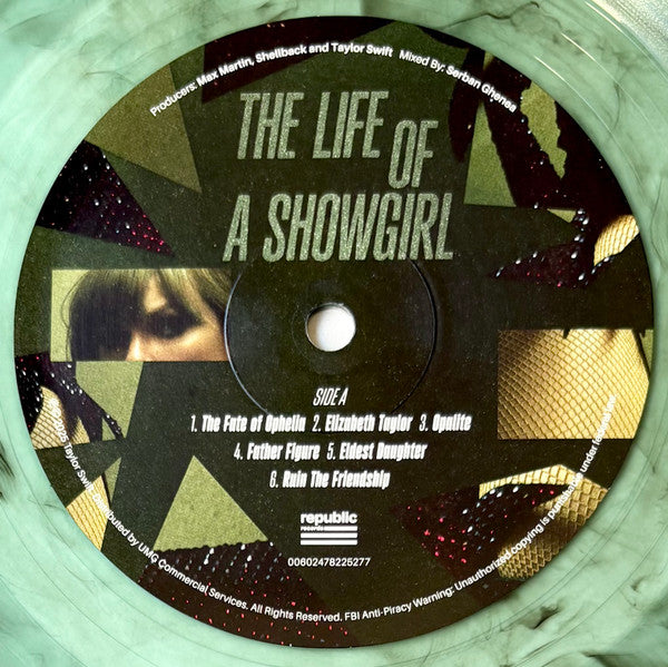 Taylor Swift - The Life Of A Showgirl (WINTERGREEN & ONYX VINYL LP REPUBLIC 00602478225277 2025) | Mint (M) Mint (M) - POP / NEW *SEALED*