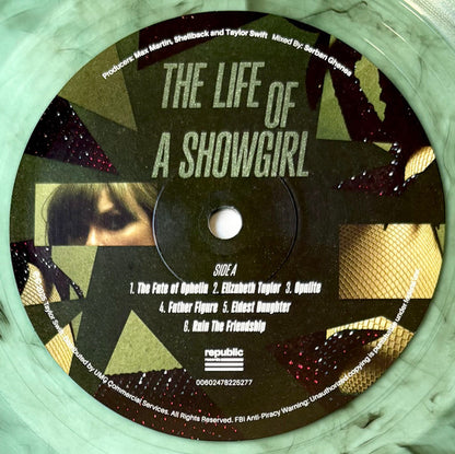 Taylor Swift - The Life Of A Showgirl (WINTERGREEN & ONYX VINYL LP REPUBLIC 00602478225277 2025) | Mint (M) Mint (M) - POP / NEW *SEALED*