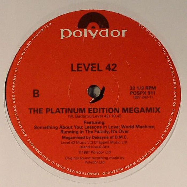 Level 42 - Children Say /Starchild / The Platinum Edition Megamix | Mint (M) Generic - SYNTH-POP *NEW*