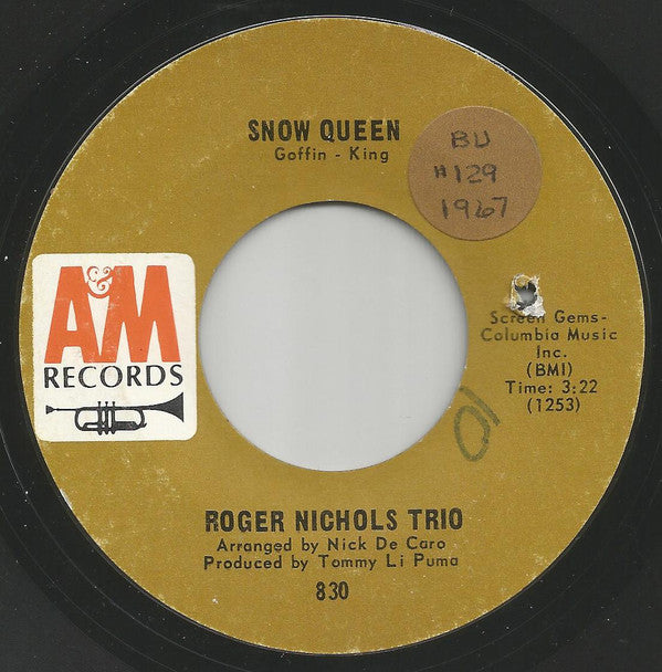 Roger Nichols Trio - Love Song, Love Song / Snow Queen | Very Good (VG) Generic - POP/ROCK / USED *VERY GOOD*