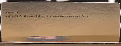 Brat And It's The Same But There's Three More Songs So It's Not | Mint (M) Mint (M)