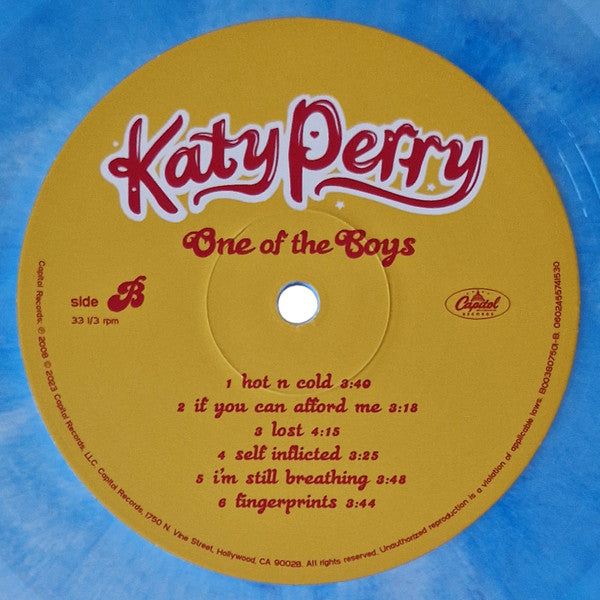 One Of The Boys (BLUE/WHITE SWIRL VINYL) | Mint (M) Mint (M) - POP *SEALED/COLOR*