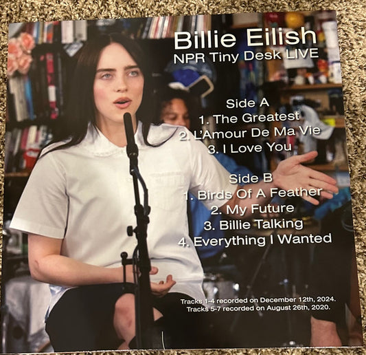 Billie Eilish - Billie Eilish NPR Tiny Desk LIVE (PROMO VINYL) | Mint (M) Mint (M) - POP *SEALED/COLOR*