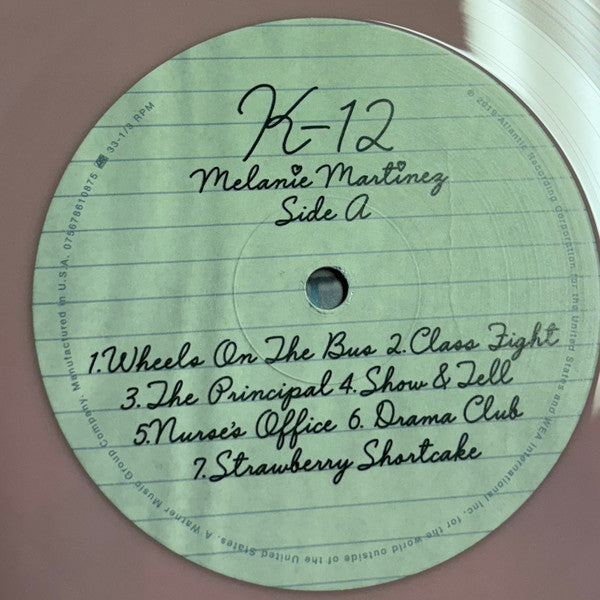 K-12 (BABY PINK VINYL) | Mint (M) Mint (M)