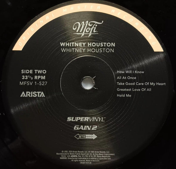 Whitney Houston - Whitney Houston | Mint (M) Mint (M) - POP *SEALED/MFSL*