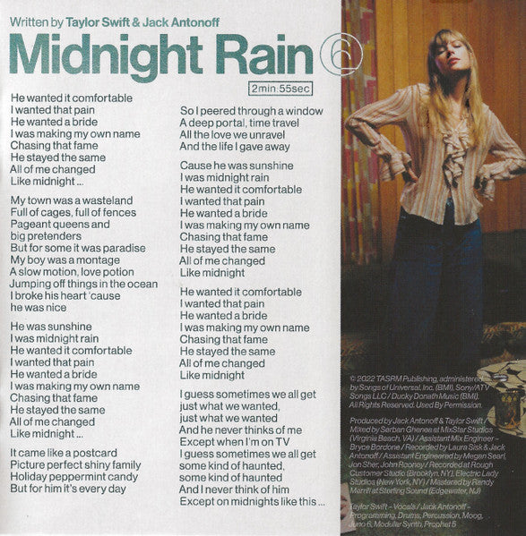 Taylor Swift - Midnights (CD Republic Records ‎– 2445790104) | NEW Mint (M) Mint (M) - POP *SEALED/MINT*