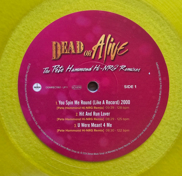Dead Or Alive The Pete Hammond Hi-NRG Remixes 2xLP Mint (M) Mint (M)