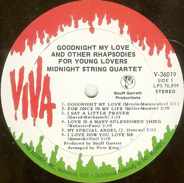 Midnight String Quartet - Goodnight My Love And Other Rhapsodies For Young Lovers | Mint (M) Mint (M) - POP *SEALED*