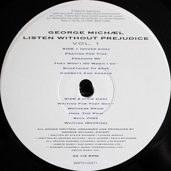 Listen Without Prejudice Vol. 1 | Mint (M) Mint (M) - POP *SEALED*