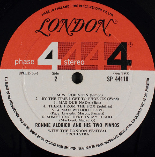 Ronnie Aldrich And His Two Pianos - This Way "In" *SEALED* | Mint (M) Mint (M) - POP *SEALED*