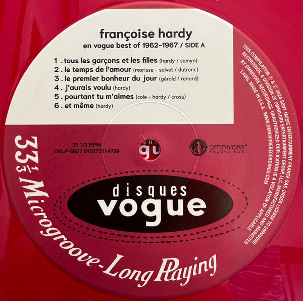 Françoise Hardy En Vogue Best Of 1962-1967 (2025 RSD 2xVINYL) | Mint (M) Mint (M) - POP *SEALED*