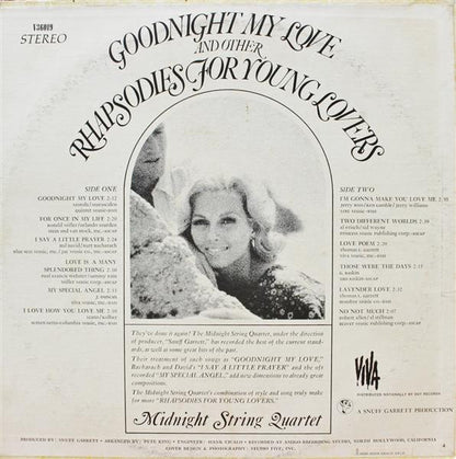 Midnight String Quartet - Goodnight My Love And Other Rhapsodies For Young Lovers | Mint (M) Mint (M) - POP *SEALED*