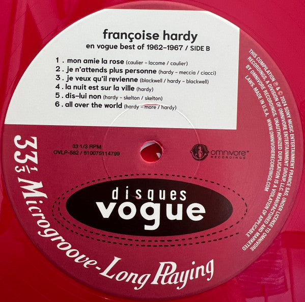 Françoise Hardy En Vogue Best Of 1962-1967 (2025 RSD 2xVINYL) | Mint (M) Mint (M) - POP *SEALED*