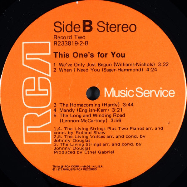 Living Strings - This One's For You *SEALED/CLUB* | Mint (M) Near Mint (NM) - POP *SEALED*