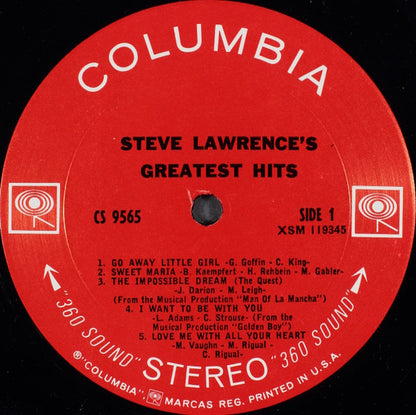 Steve Lawrence's Greatest Hits | Mint (M) Near Mint (NM)