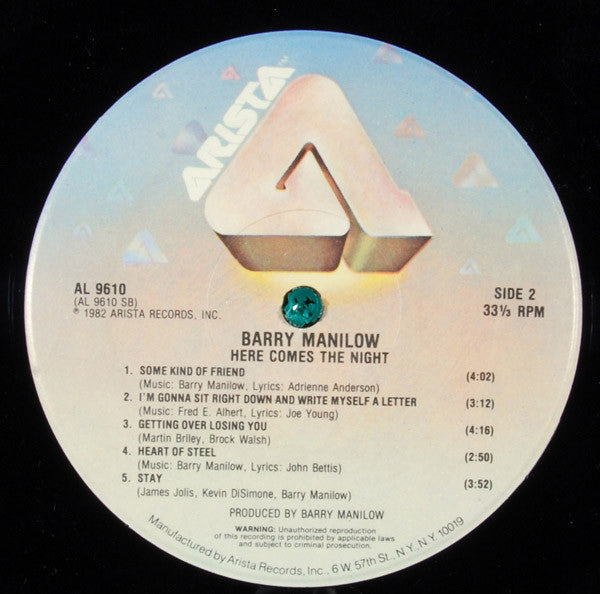 Barry Manilow - Here Comes The Night *SEALED* | Mint (M) Near Mint (NM) - POP *SEALED*