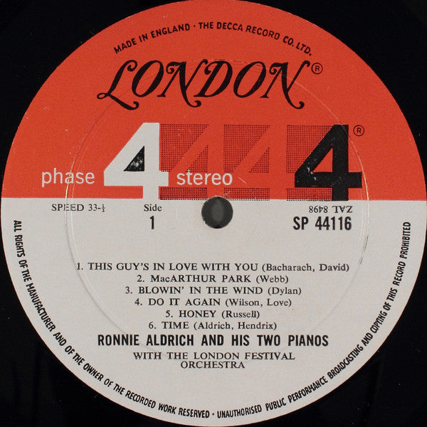 Ronnie Aldrich And His Two Pianos - This Way "In" *SEALED* | Mint (M) Mint (M) - POP *SEALED*