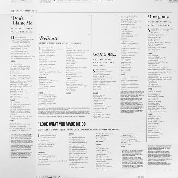 Reputation (2xPICTURE VINYL) *DINGED* | Mint (M) Excellent+ (EX+) - POP *SEALED*