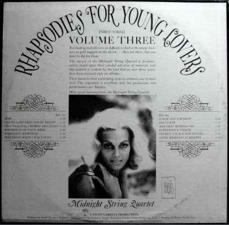 Midnight String Quartet - Rhapsodies For Young Lovers Volume Three | Mint (M) Mint (M) - POP *SEALED*