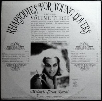 Midnight String Quartet - Rhapsodies For Young Lovers Volume Three | Mint (M) Mint (M) - POP *SEALED*