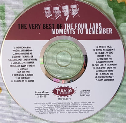 The Four Lads - Moments To Remember - The Very Best Of The Four Lads *CD* | Mint (M) Mint (M) - POP *SEALED*