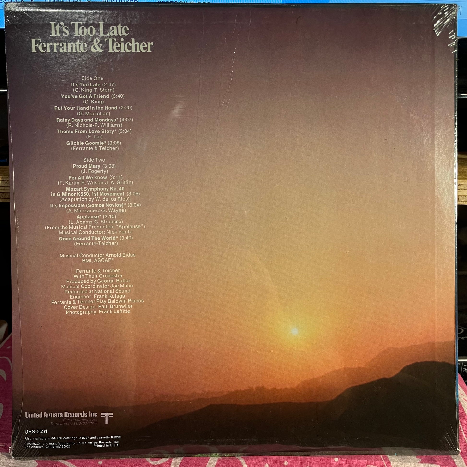 Ferrante & Teicher - It's Too Late | Mint (M) Mint (M) - POP *SEALED*