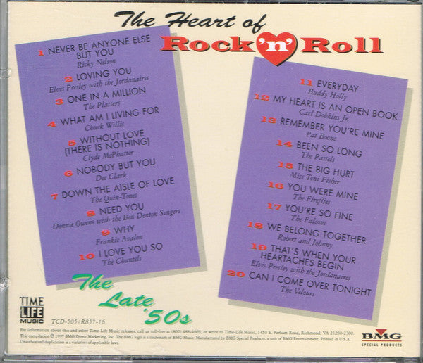 The Heart Of Rock 'N' Roll - The Late 50's *CD* | Mint (M) Mint (M)