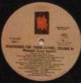 Midnight String Quartet - Rhapsodies For Young Lovers Volume Three | Mint (M) Mint (M) - POP *SEALED*