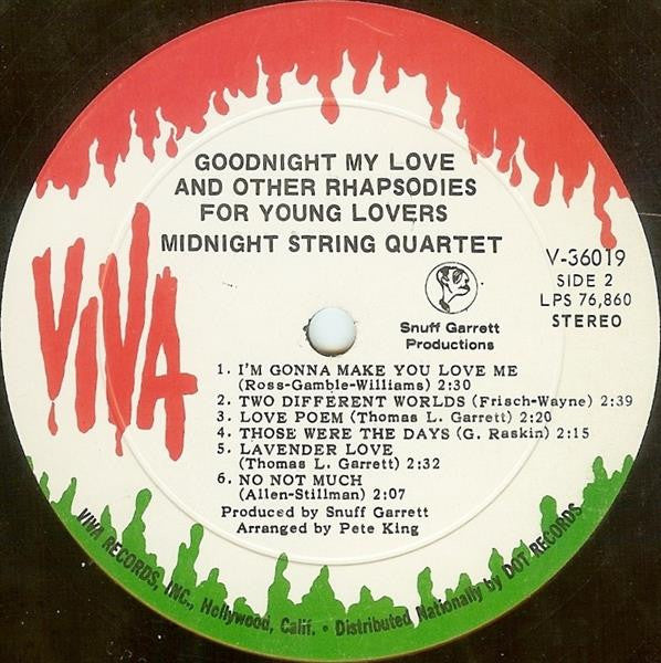 Midnight String Quartet - Goodnight My Love And Other Rhapsodies For Young Lovers | Mint (M) Mint (M) - POP *SEALED*