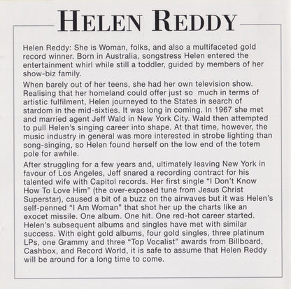 Helen Reddy - The Best Of Helen Reddy *CD* | Mint (M) Mint (M) - POP *SEALED*