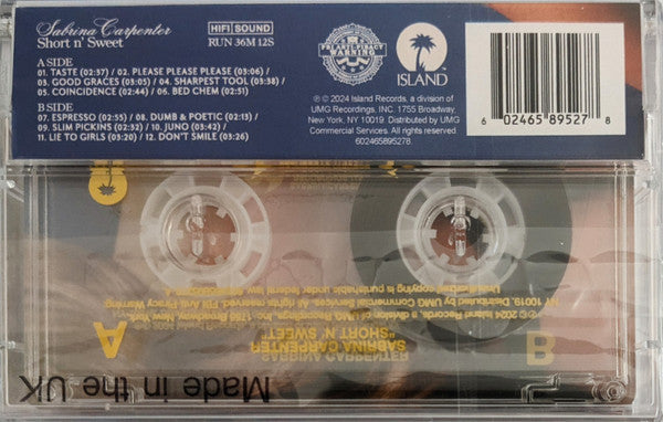 Short N' Sweet (CASSETTE) | Mint (M) Mint (M) - POP *SEALED*