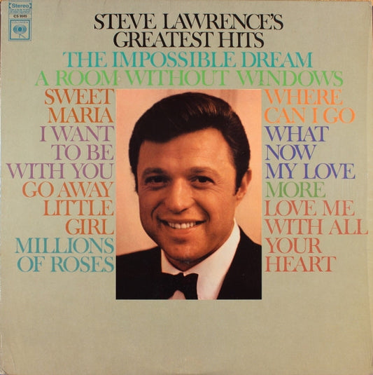 Steve Lawrence's Greatest Hits | Mint (M) Near Mint (NM)