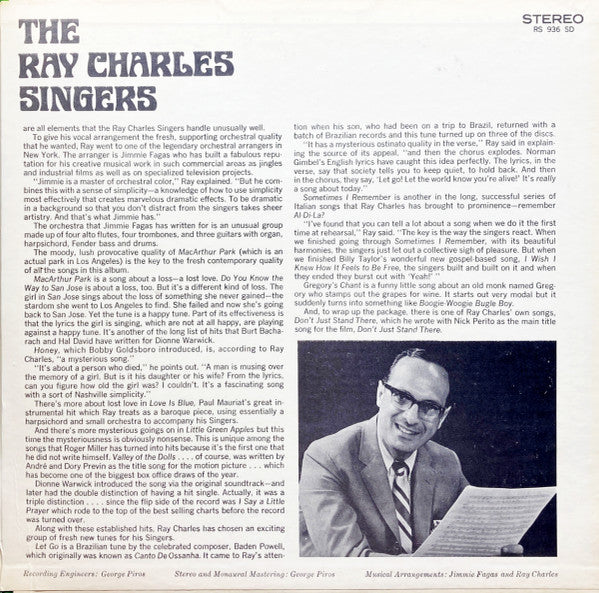 The Ray Charles Singers - MacArthur Park | Mint (M) Mint (M) - POP *SEALED*